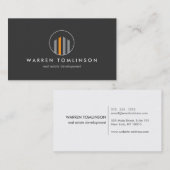 Modern Gebäude Logo 3 für Real Anwesen, Realtors Visitenkarte (Vorne/Hinten)