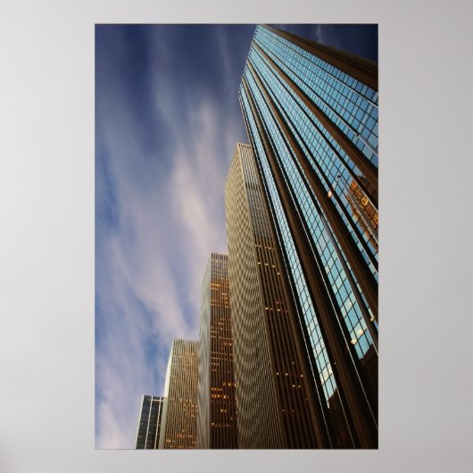 Modern Gebäude Poster, New York Poster (Vorne)