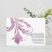 Modern Geblüht Bridal Dusche Einladungen (Stehend Vorderseite)