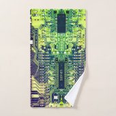 Modern gedruckte Leiterplatten - Design Name Geeky Badhandtuch Set (Handtuch)