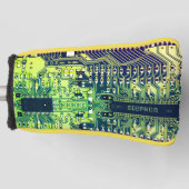 Modern gedruckte Leiterplatten - Design Name Geeky Golf Headcover (Vorderseite)