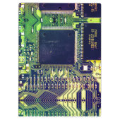 Modern gedruckte Leiterplatten - Design Name Geeky Klemmbrett (Rückseite)