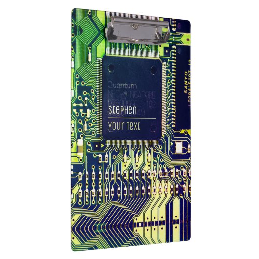 Modern gedruckte Leiterplatten - Design Name Geeky Klemmbrett (Rechts)