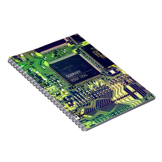 Modern gedruckte Leiterplatten - Design Name Geeky Notizblock (Rechte Seite)