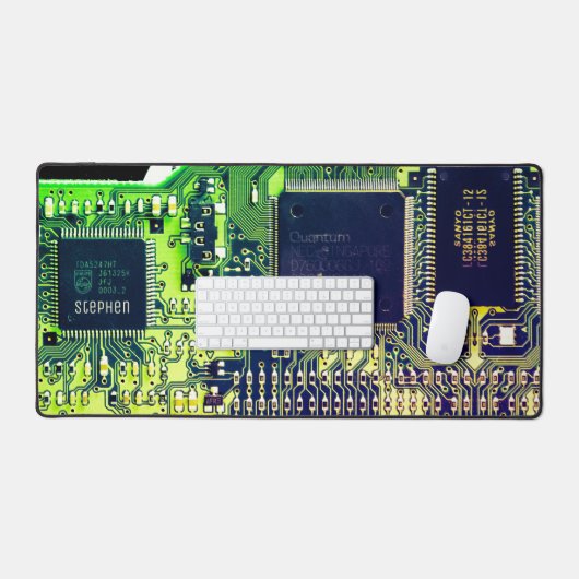 Modern gedruckte Leiterplatten - Design Name Geeky Schreibtischunterlage (Tastatur & Maus)