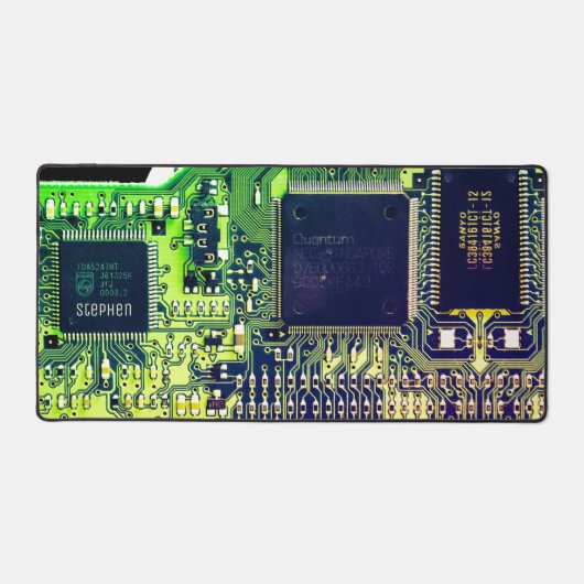 Modern gedruckte Leiterplatten - Design Name Geeky Schreibtischunterlage (Vorderseite)