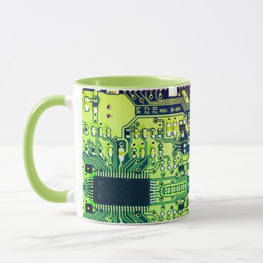 Modern gedruckte Leiterplatten - Design Name Geeky Tasse (Links)