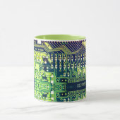 Modern gedruckte Leiterplatten - Design Name Geeky Tasse (Zentrum)