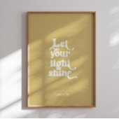 Modern gelassen glänzendes Poster