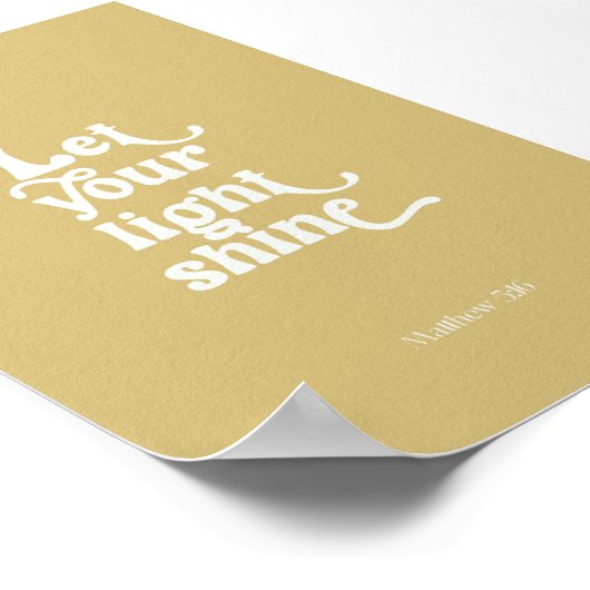 Modern gelassen glänzendes Poster (Ecke)