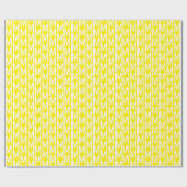 Modern gelb-weiß-Muster Geschenkpapier (Flach)