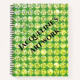 Modern Gem Feminine Personal Name Sketchbook Notizblock