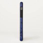 Modern Gemini Zodiac Sign Navy Blue Digital Camo Case-Mate iPhone Hülle (Hinten/Links)