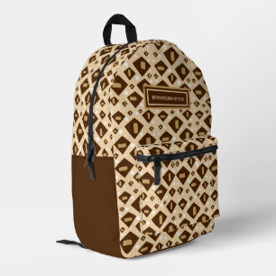 Modern gemustert bedruckter rucksack