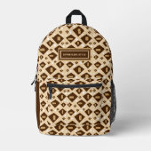 Modern gemustert bedruckter rucksack (Vorderseite)