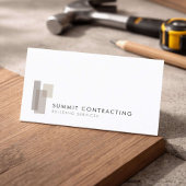 Modern General Contractor Logo Visitenkarte