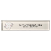 Modern General Dentist Namensplakette (Vorderseite)