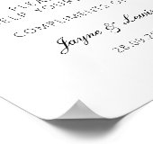 Modern Gentlemen Room Minimalist Wedding Bathroom Poster (Ecke)