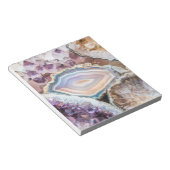Modern Geode Crystal Art | Photo Notepad Notizblock (angewinkelt)