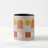 Modern Geometric Abstract Coffee Mug Tasse (Zentrum)