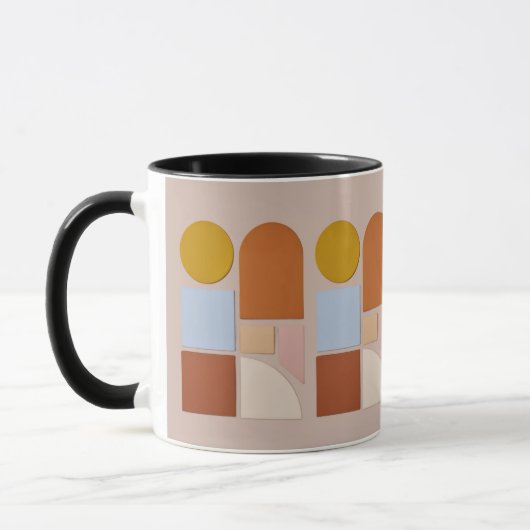 Modern Geometric Abstract Coffee Mug Tasse (Links)