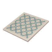 Modern Geometric Abstract Pat#16 Teal ID1192 Fliese (Seite)