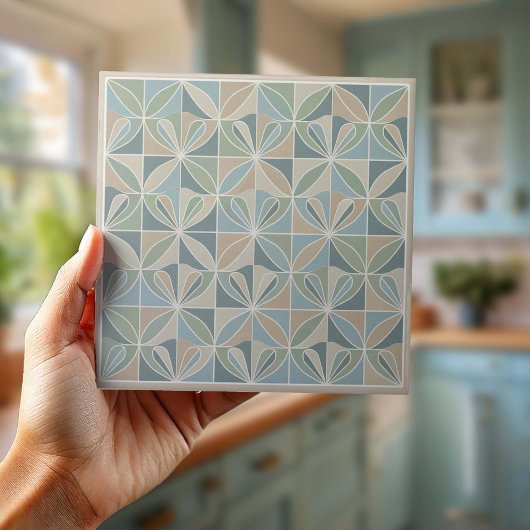 Modern Geometric Abstract Pat#19 ID1192 Fliese