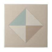 Modern Geometric Abstract Pat#4 Teal ID1192 Fliese (Vorderseite)