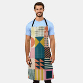Modern geometric abstract pattern design with simp schürze (Getragen)