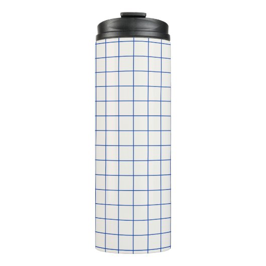 Modern geometric abstract pattern design with simp thermosbecher (Vorderseite)