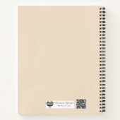 Modern Geometric Arch | Minimalist Wedding Notizblock (Rückseite)