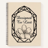 Modern Geometric Arch | Minimalist Wedding Notizblock (Vorderseite)