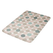 Modern Geometric Bath Mat for Everyday Bathrooms Badematte (Schrägansicht)