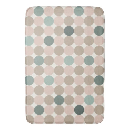 Modern Geometric Bath Mat for Everyday Bathrooms Badematte (Vorderseite Vertikal)