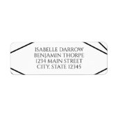 Modern Geometric Black and White Wedding (Vorne)