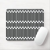 Modern Geometric Black White Pattern Mousepad (Mit Mouse)