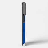 Modern Geometric Blue Gray Terrazzo Monogram Case-Mate iPhone Hülle (Rückseite / Rechts)