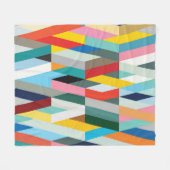 Modern Geometric Chiffon Scarf Fleecedecke (Vorderseite (Horizontal))