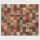 Modern Geometric Christmas Grid Seamless Pattern Geschenkpapier (Flach)