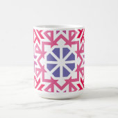 Modern Geometric colorful Boho Pattern Kaffeetasse (Mittel)