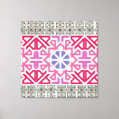 Modern Geometric colorful Boho Pattern Leinwanddruck (Vorderseite)