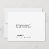 Modern Geometric Dankeschön Card Dankeskarte (Rückseite)