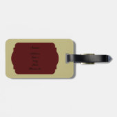 Modern Geometric Design Luggage Tag Gepäckanhänger (Rückseite horizontal)