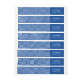 MODERN GEOMETRIC Diamantenmuster trendy königsblau (Bogen)