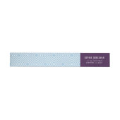MODERN GEOMETRIC Diamantmuster Aubergine blau (Person)
