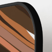 Modern Geometric Diamond Holzmuster Pickleball Schläger (Linke Seite)