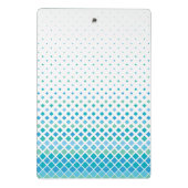 Modern Geometric Diamond Monogram Mini-Zwischenabl Mini Klemmbrett (Rückseite)