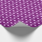 Modern Geometric, Diamonds - Amethyst lila Geschenkpapier (Ecke)