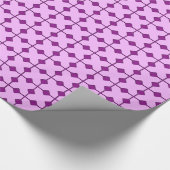 Modern Geometric, Diamonds - Amethyst lila Geschenkpapier (Ecke)