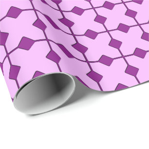 Modern Geometric, Diamonds - Amethyst lila Geschenkpapier
